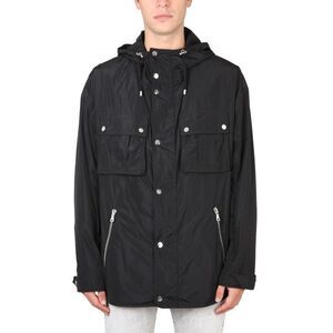 BALMAIN Men's Hooded Utility Jacket Men BLACK Outerwear
